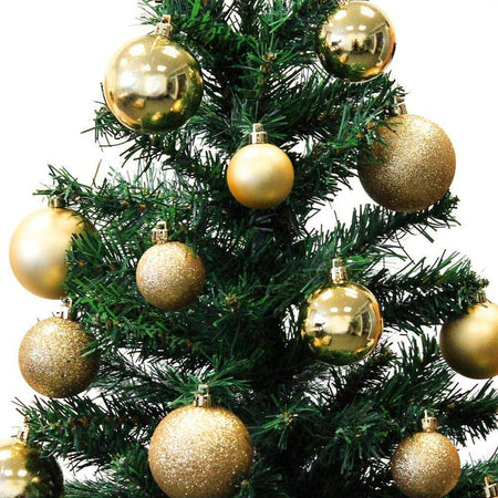 Palle Di Natale Set 70 Pezzi Color Oro Diverse Misure Decorazioni Albero Natale
