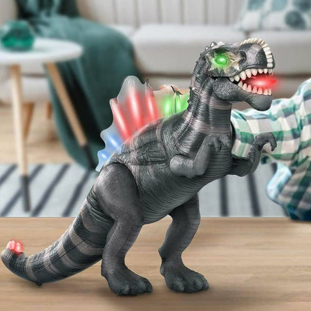 Dinosauro Spinosauro Camminante Muove Fauci Artigli Giocattolo Luci e Suoni