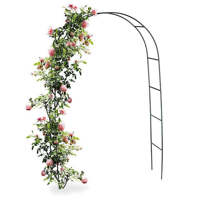 Arco da Giardino Supporto per Rose Piante Rampicanti in Metallo Altezza 240 cm