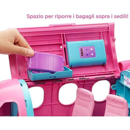 Aereo di Barbie Play Set Jet Privato con Accessori Gioco Giocattolo Bambina