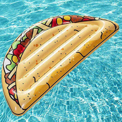 Materassino Isola Gonfiabile Stampa Tacos PVC Bestway Mare Piscina 171x89cm