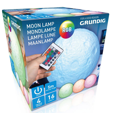 Lampada da Tavolo Luna Luce LED RGB con Telecomando Moon Lamp 11,5cm a Batteria