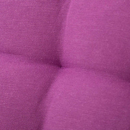 Cuscino Sedia in Tessuto Trapuntato Imbottito 40x40 con Laccetti Colore Viola