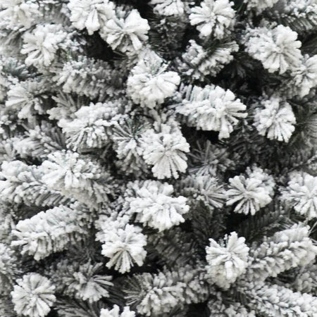 Albero Di Natale Innevato Royal 210cm 1000 Rami Super Folto Effetto Neve Reale