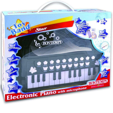 Pianoforte Tastiera Pianola 24 Tasti Giocattolo Bambini Mp3 con Microfono