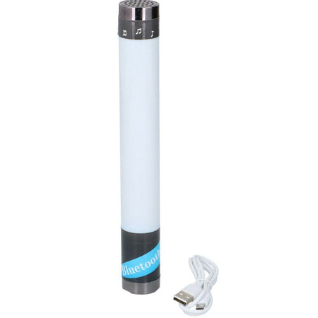 Mini Cassa Speaker a Torre Bluetooth Portatile con Effetti luce 48 LED USB MP3