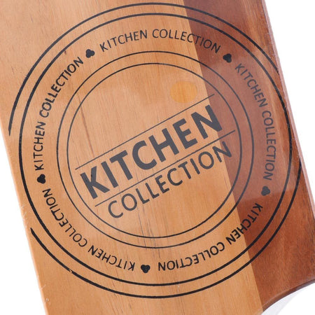 Tagliere in Legno Con Manico Decorazione Kitchen Per Salumi Formaggi 37x19x1cm
