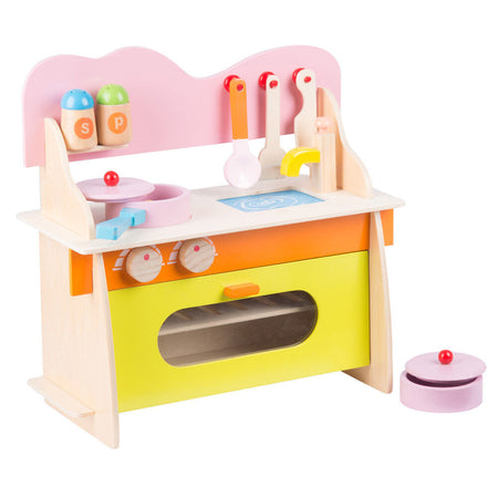 Cucina Per Bambini 10 Pezzi Gioco Giocattolo In Legno Kitchen Toys Multicolore