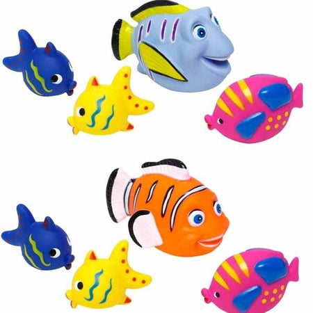 Pesci per Vasca da Bagno 4 pz Modelli Assortiti Animali Pesciolini Pesce Bambini