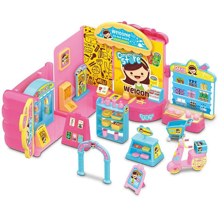 Distributore Dolci Playset Supermercato Giocattolo Bambini con Bambola Accessori