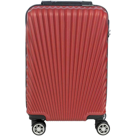 Valigia Trolley Bagaglio a Mano Enrico Coveri Guscio Rigido ABS 4 Ruote Rosso