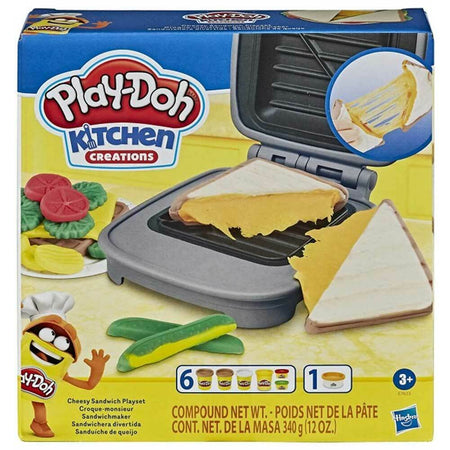 Play-Doh Plastilina Sandwich Formaggiodo con 6 Barattoli Accessori Gioco Cucina
