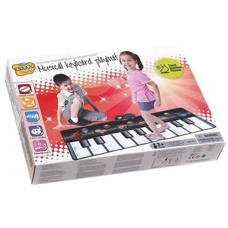 Tastiera Musicale da Pavimento per Bambini Keyboard 6 Strumenti con Registratore
