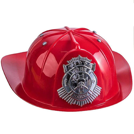 Set Pompiere con Idrante Pistola Acqua e Cappellino Vigili del Fuoco Bambini