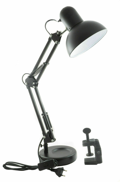 Lampada Estetica Snodabile Orientabile E27 Scrivania Tavolo Con Morsetto o  Base 