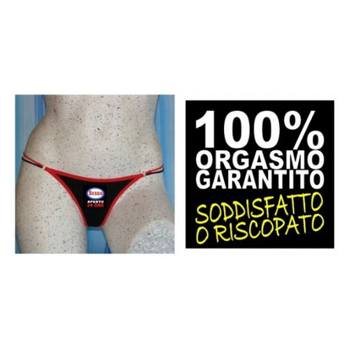 Perizoma Nero divertente Umoristico 100% Orgasmo Garantito Soddisfatto O Riscopato idea regalo addio al Nubilato Salute e cura della persona/Erotismo e contraccezione/Sex toys/Gadget per addio al nubilato e al celibato Kondorama - Martinsicuro, Commerciovirtuoso.it