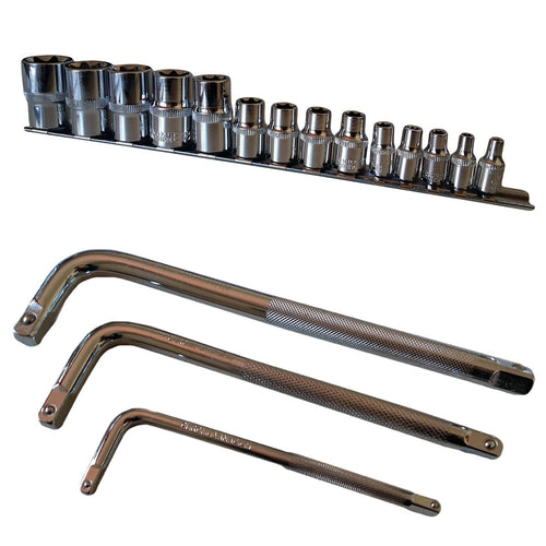 SET KIT 14 CHIAVI A BUSSOLA TORX MILLERIGHE 1/21/43/8 DA 4 A 24 MM 3 CHIAVI L Fai da te/Utensili elettrici e a mano/Utensili a mano/Chiavi e chiavi inglesi/Chiavi esagonali Trade Shop italia - Napoli, Commerciovirtuoso.it