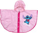 Stitch Mantellina Anti Pioggia Bambina Stitch Rosa Con Cappuccio Mantella Impermeabile
