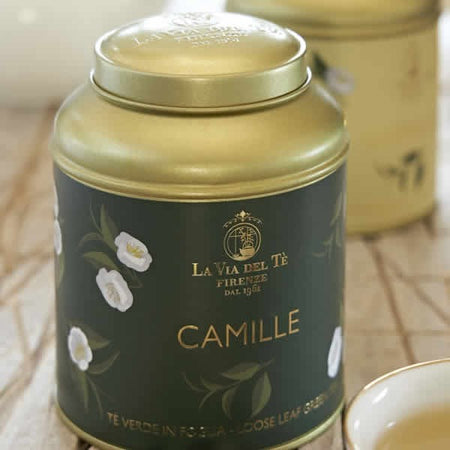 Camille - Tè verde in Lattina Regalo Alimentari e cura della casa/Caffè tè e bevande/Tè e tisane/Tè in confezione regalo MariTea bottega del Tè - Lodi, Commerciovirtuoso.it