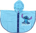 Stitch Poncho Impermeabile Bambino Mantellina Stitch Azzurra Con Cappuccio