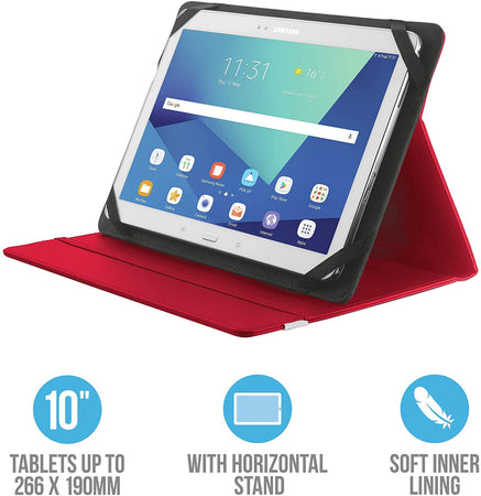 Trust Primo Folio Custodia per Tablet da 10" Rosso Elettronica/Informatica/Accessori/Accessori per Tablet PC/Custodie morbide e rigide/Custodie morbide Scontolo.net - Potenza, Commerciovirtuoso.it