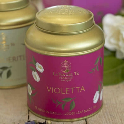 Violetta - Tè nero in Lattina Regalo Alimentari e cura della casa/Caffè tè e bevande/Tè e tisane/Tè nero MariTea bottega del Tè - Lodi, Commerciovirtuoso.it