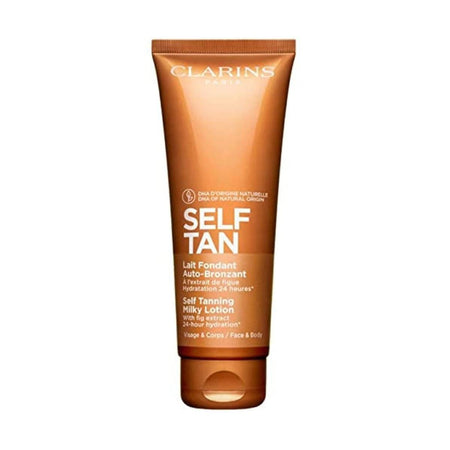 Clarins Sun Tan Milk 125 Ml Latte Autoabbronzante Viso E Corpo Bellezza/Cura della pelle/Protezione solare e abbronzatura/Autoabbronzanti/Autoabbronzanti corpo OMS Profumi & Borse - Milano, Commerciovirtuoso.it