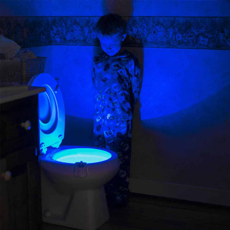 Luce LED WC Tazza Gabinetto Bagno con Sensore di Movimento Illuminazione Water