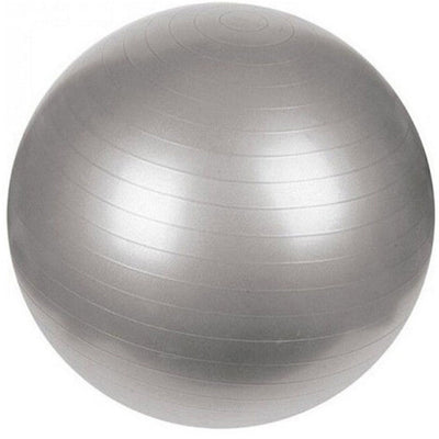 Fitness Gym Ball Palla Professionale da Allenamento Palestra in PVC Argento 45cm