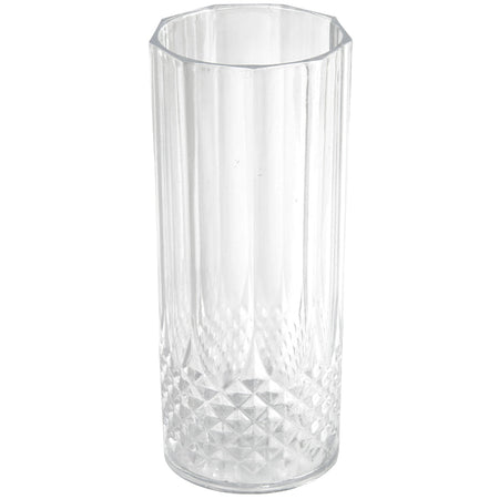 Set 6 Bicchieri Plastica Dura Effetto Cristallo Realistico 400 ml Riutilizzabili