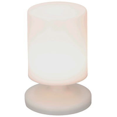 Lampada Led da Tavolo a Batteria per Esterni e Interni Colore Bianco 16 x 23 cm