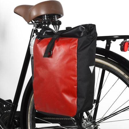 Borsa per Bicicletta Capacità 15 L Bagaglio Bici Ciclismo Impermeabile Rosso