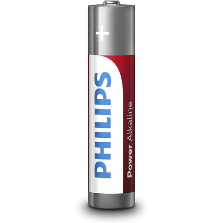 Confezione 24 Batterie Alcaline Philips Powerlife AAA Mini Stilo Pile Monouso 1,5 V