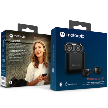 Motorola Sound Moto Buds 120Mini Cuffie Bluetooth Custodia Powerbank e Microfono