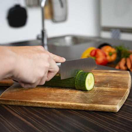 Coltello Chef in Acciaio Inossidabile Lama da 32 cm Ideale Carne Pesce Verdure