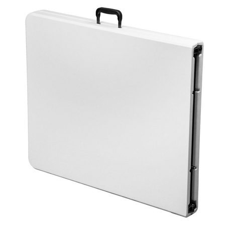 Tavolo pieghevole richiudibile a valigia in resina Bianco struttura in ferro 180X75X75 DG45065 Your Self