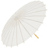Ombrello parasole bambù bianco 62 cm legno e carta accessori sposa ombrellino wedding matrimonio e feste organizzate Ombrello parasole Trade Shop italia - Napoli, Commerciovirtuoso.it