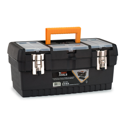 Cassetta porta attrezzi valigia porta utensili in plastica con cerniere in metallo 41,3x21,2x18,6 cm Your Self