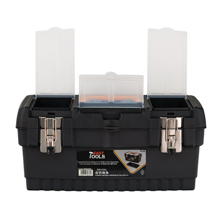 Cassetta porta attrezzi valigia porta utensili in plastica con cerniere in metallo 41,3x21,2x18,6 cm Your Self