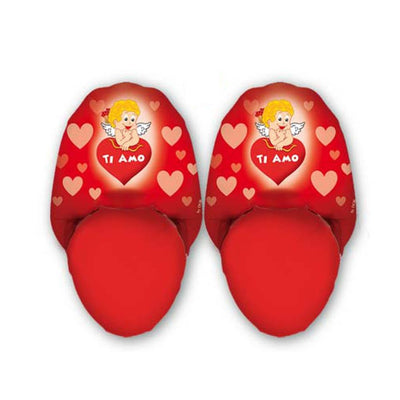 Pantofole rosse regalo di San Valentino Pantofoloni Ti Amo Con Cupido Moda/Donna/Scarpe/Pantofole Kondorama - Martinsicuro, Commerciovirtuoso.it