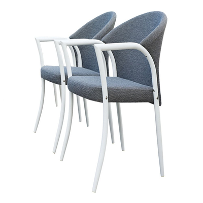 X2 pz Poltrona sedia con braccioli Bellagio in alluminio cuscineria grigia per esterno interno Your Self