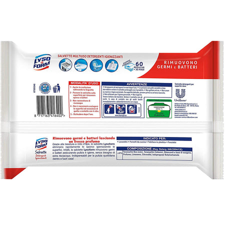 Lysoform Salviette Igienizzanti x Superfici Megapack 600 salviette ( 10x60 Pz )
