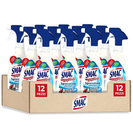 12 x 650 ml Smac Express Sgrassatore Universale Detergente Spray Multisuperficie