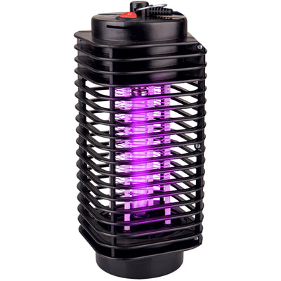 Zanzariera Elettrica Anti Zanzare e Mosche Lampada UV LED Viola 3W con Gancio