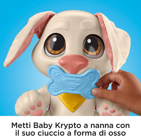 DC League Super-Pets Baby Krypto Cucciolo Snodato Suoni e Accessori Idea Regalo