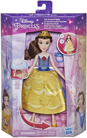 Hasbro Disney Princess Belle Magico Abito Bambola con Cambio Abito Idea Regalo
