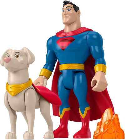 Dc Comics League of Super Pets Superman e Krypto Giocattolo Gioco Idea Regalo