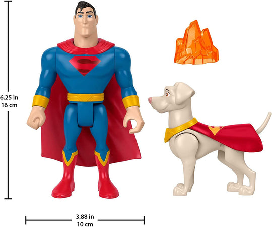 Dc Comics League of Super Pets Superman e Krypto Giocattolo Gioco Idea Regalo