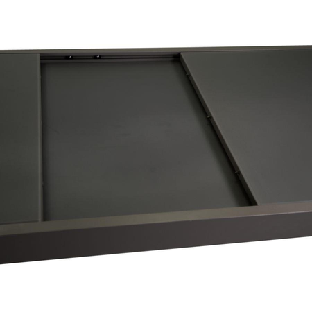 Tavolo alluminio boise antracite opaco all. rettangolare cm160/220x90h67,5/75 Vacchetti
