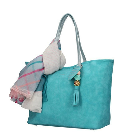 Shopping Donna pash bag 12018-ABO-S2B-CELESTE Celeste